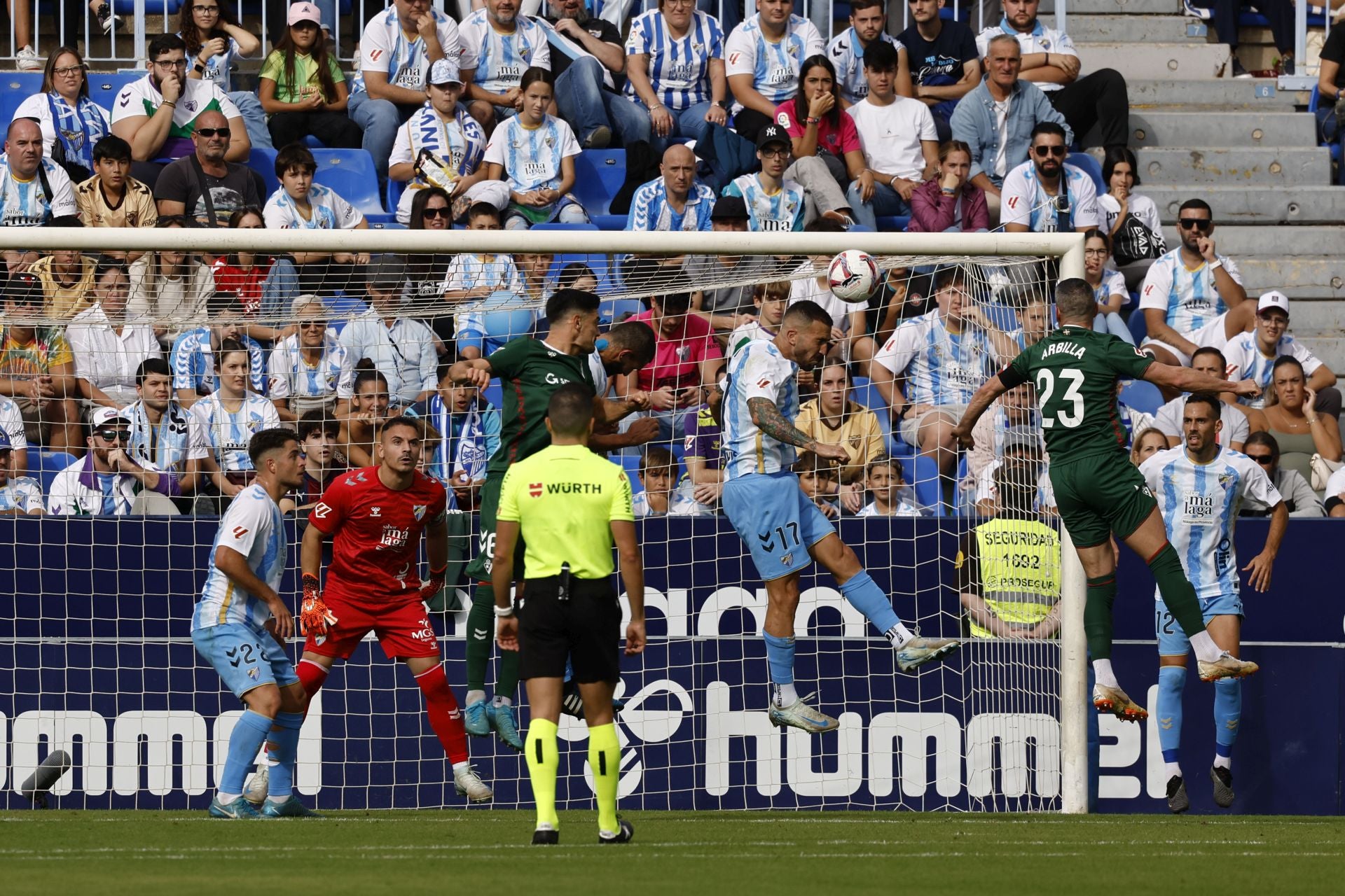 El Málaga-Eibar, en imágenes