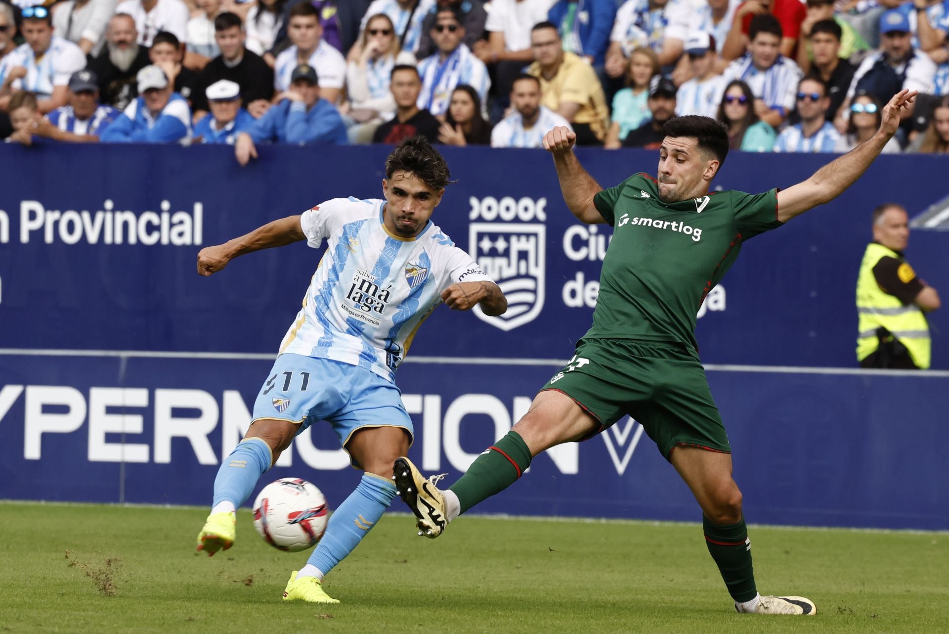 El Málaga-Eibar, en imágenes