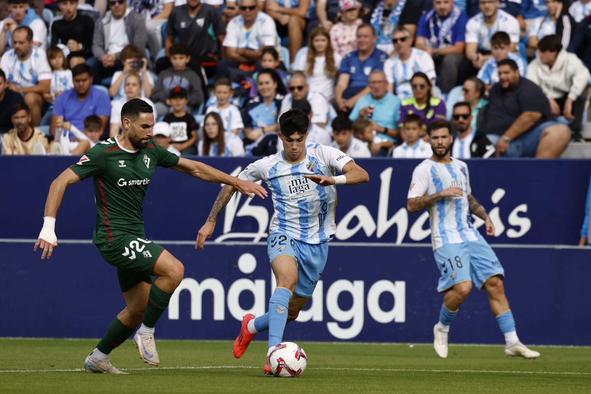 El Málaga-Eibar, en imágenes