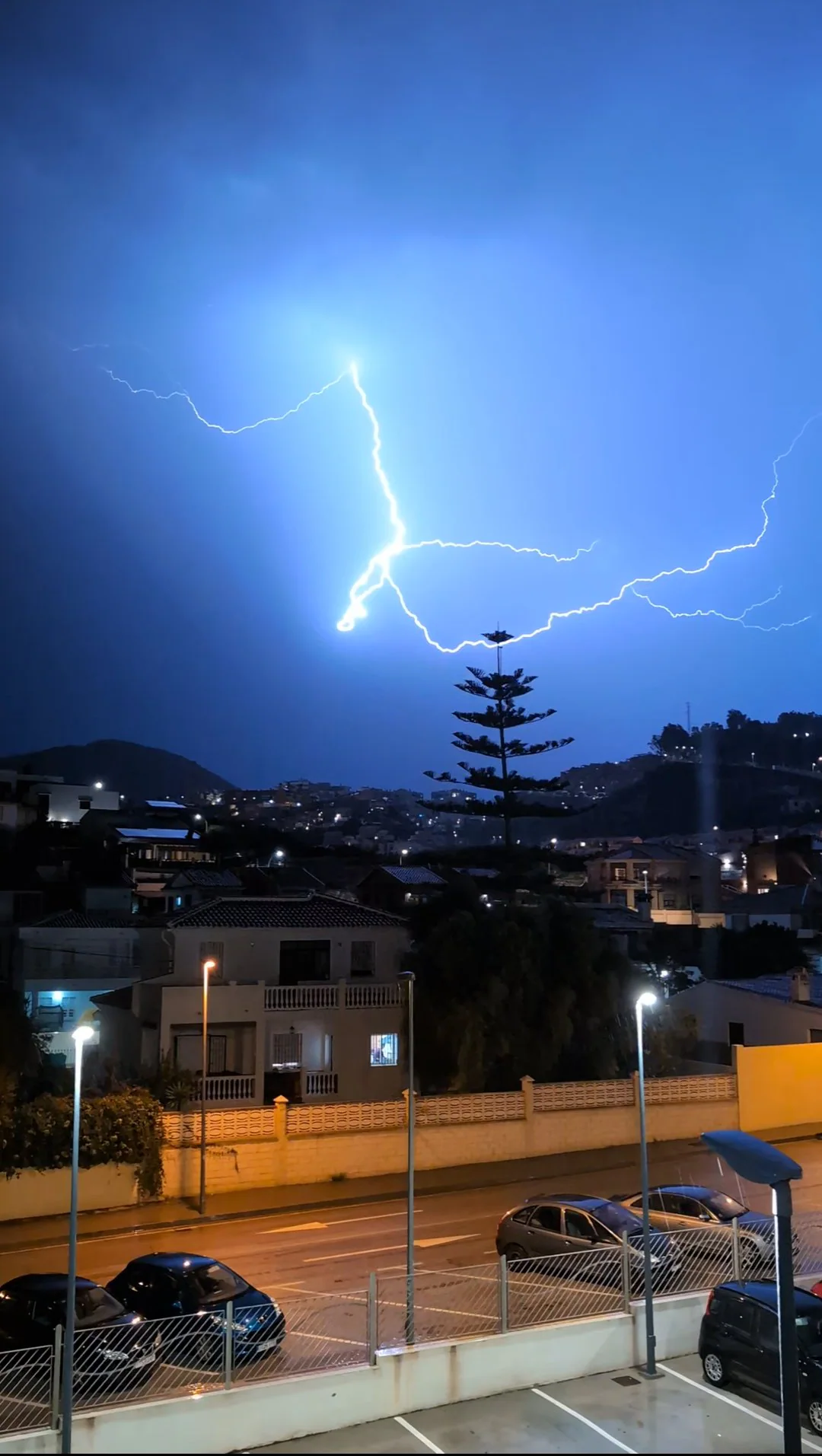 La tormenta desde Rincón de la Victoria.