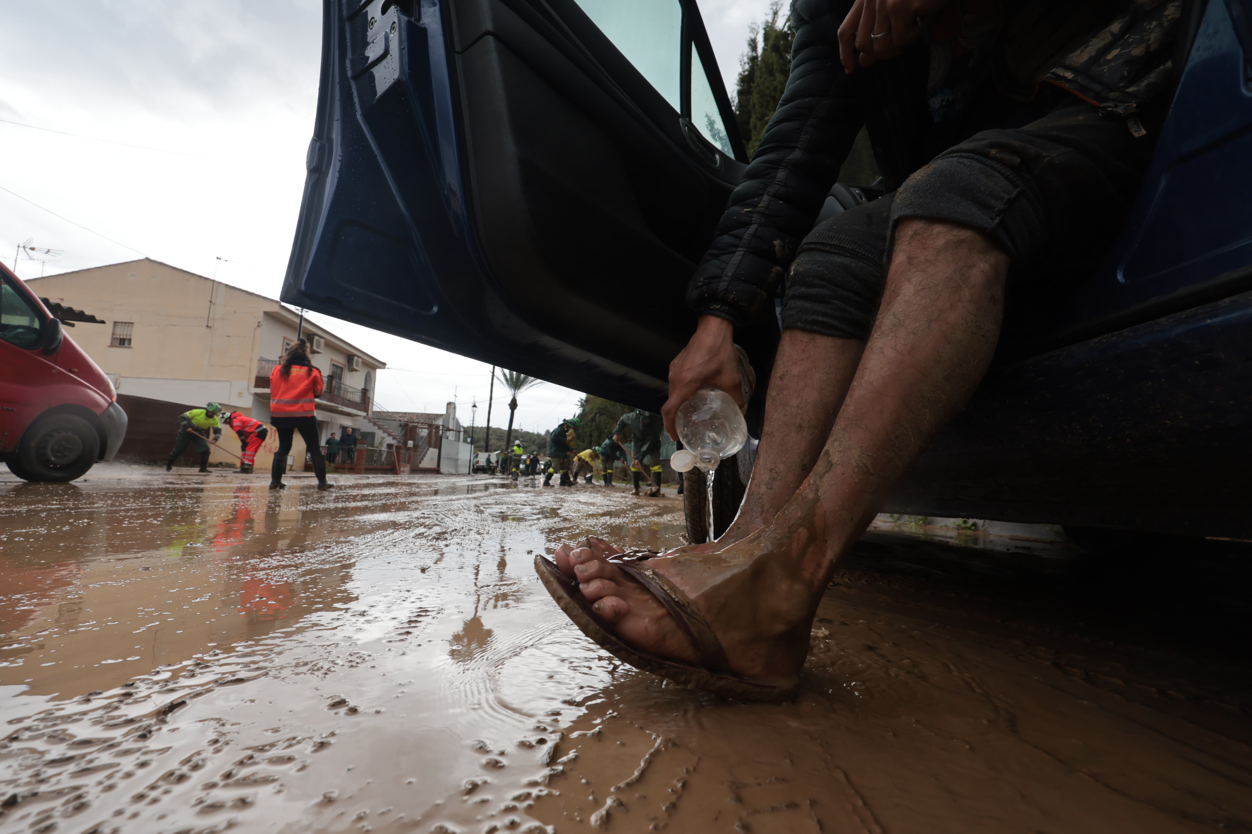 Los efectos en Málaga de la tromba de agua provocada por la Dana