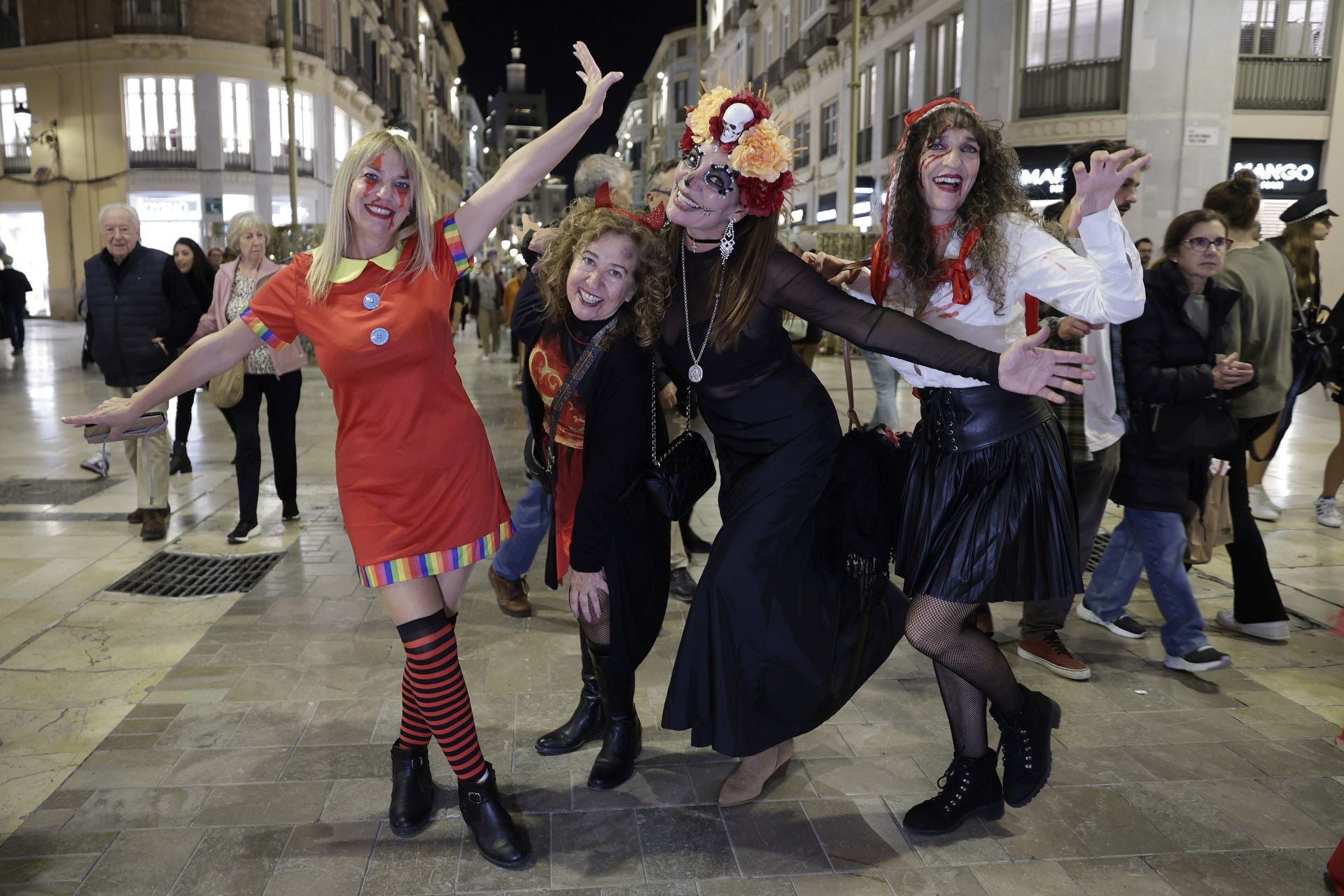 Noche de Halloween en el Centro de Málaga