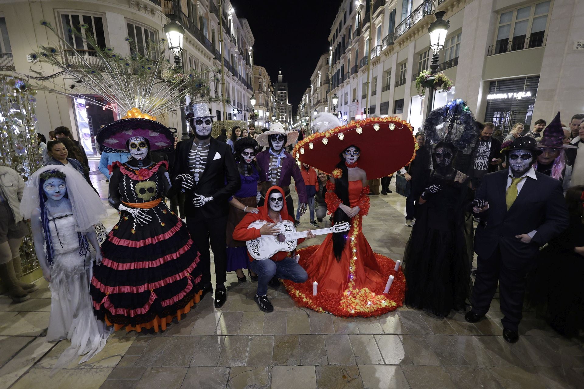 Noche de Halloween en el Centro de Málaga