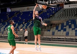 Balcerowski, en un entrenamiento reciente.