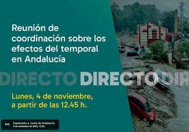 Así ha sido la comparecencia del consejero de Presidencia tras la reunión sobre los efectos del temporal en Andalucía