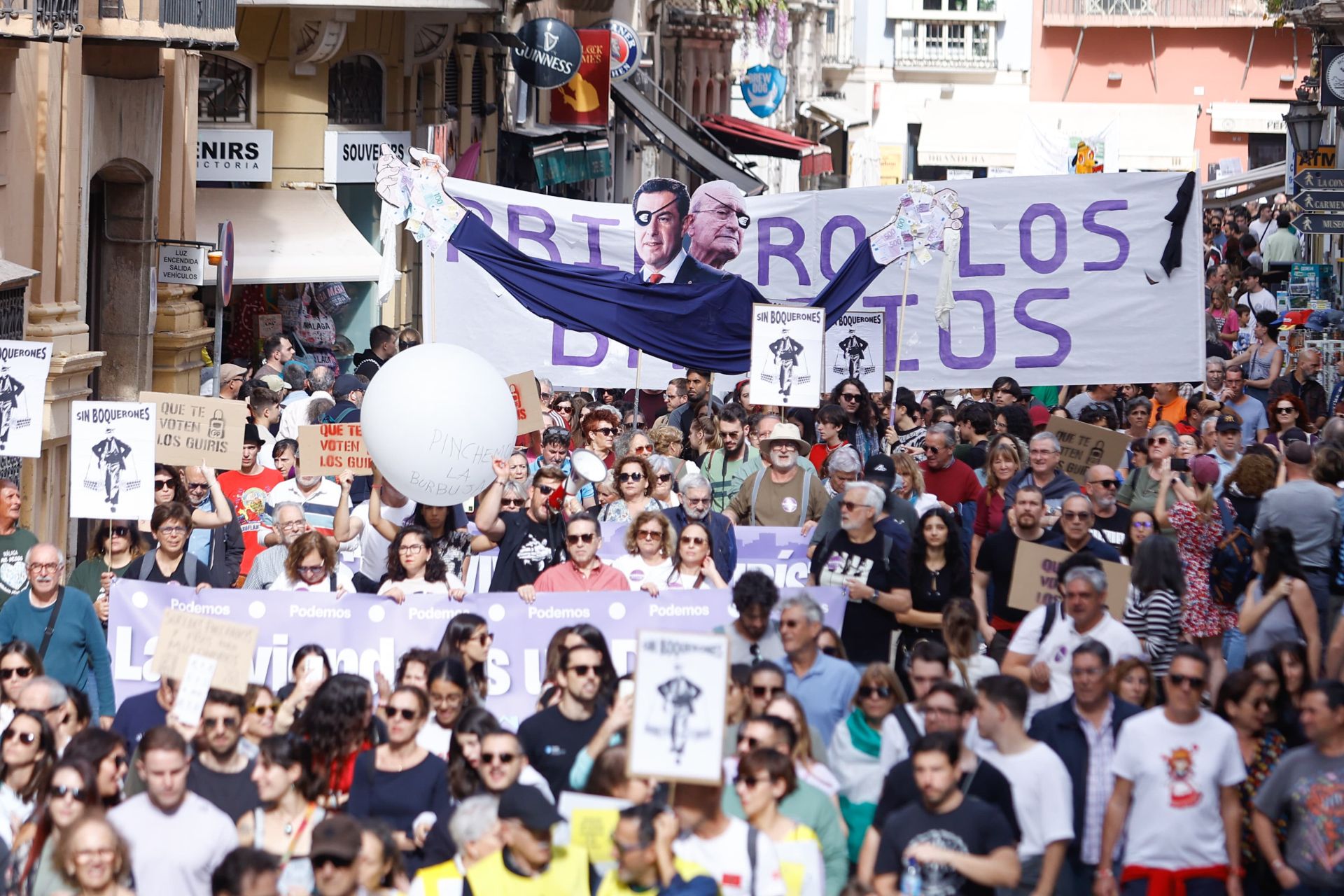 El 9N en Málaga, en imágenes