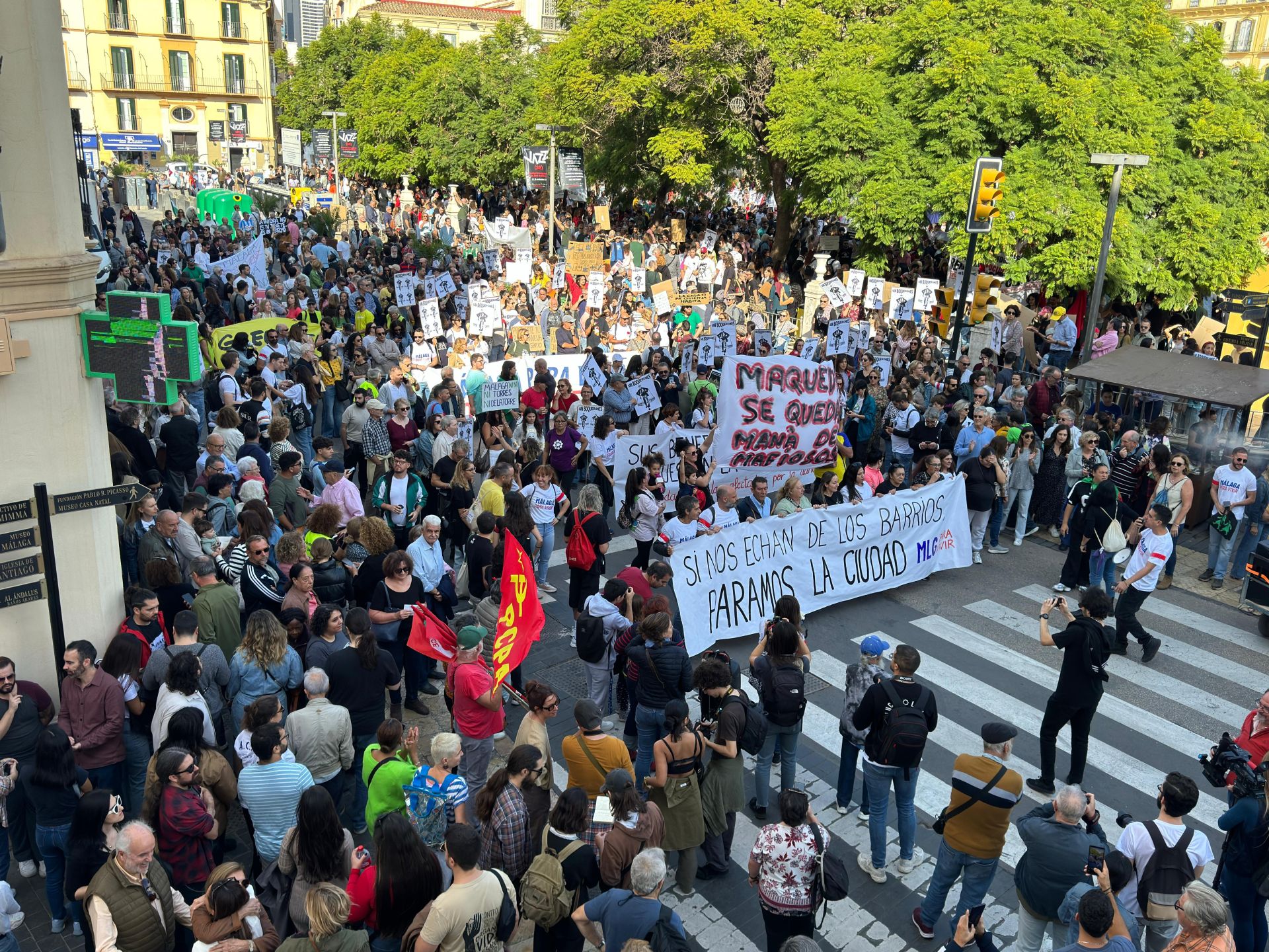 El 9N en Málaga, en imágenes