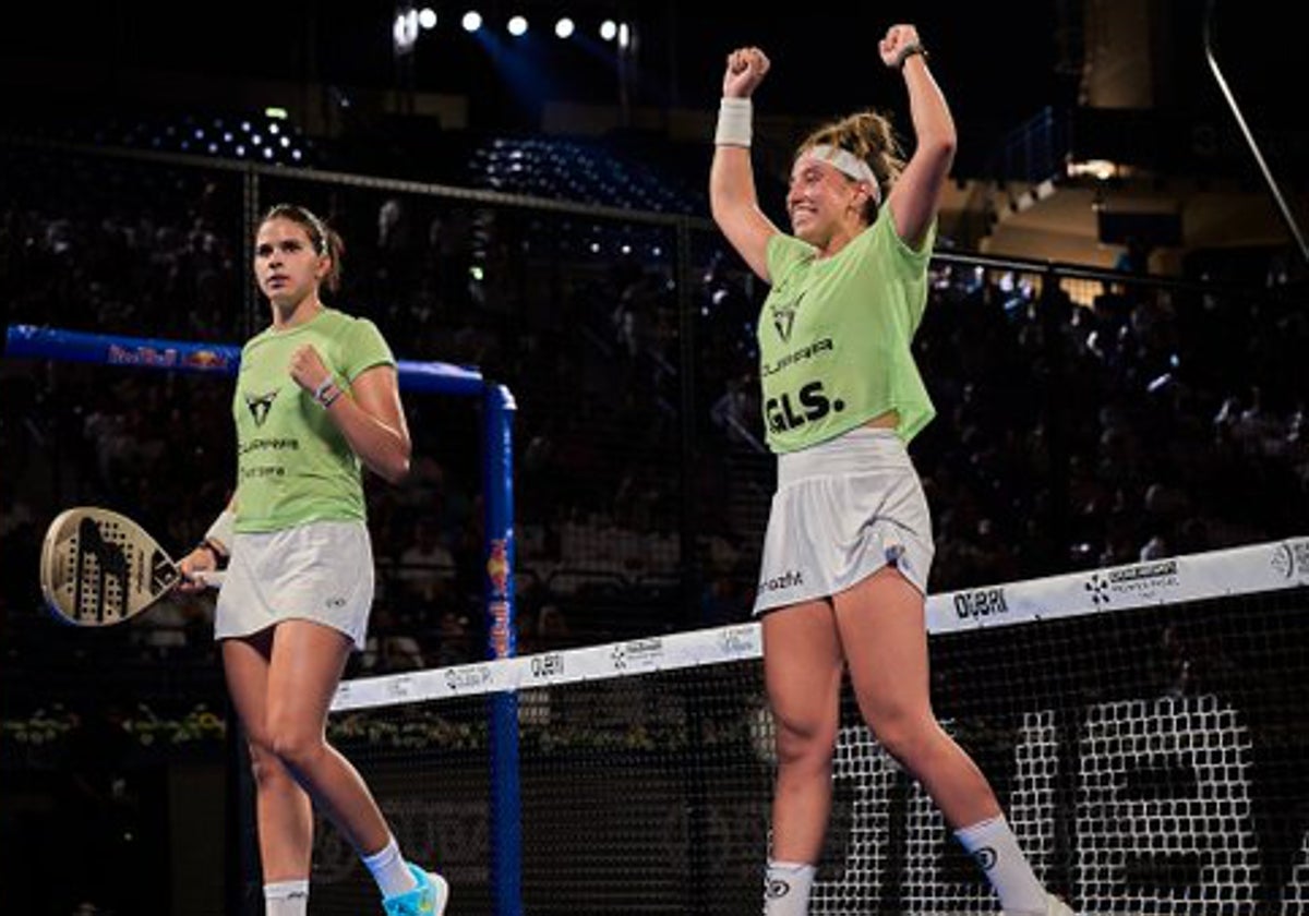 Delfí Brea y Bea González, que celebra el triunfo final este sábado.