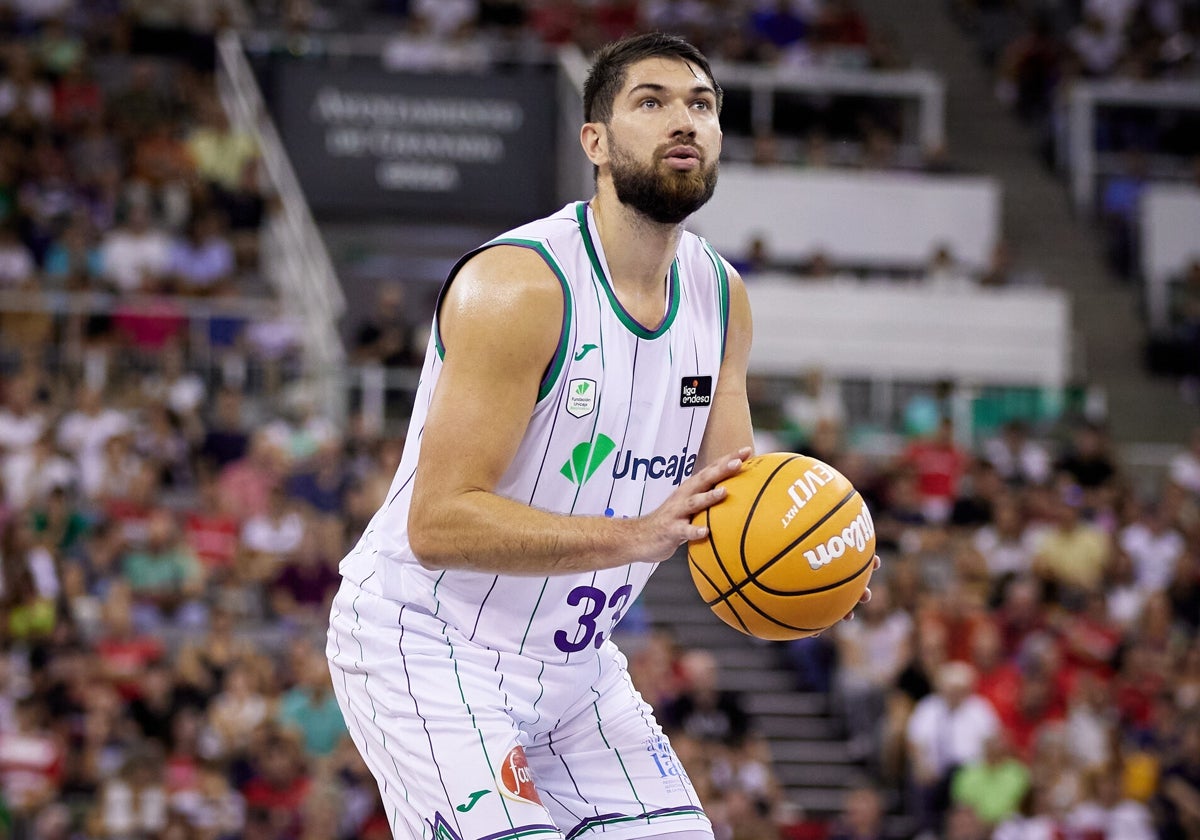 Tillie, en un partido con el Unicaja esta temporada.