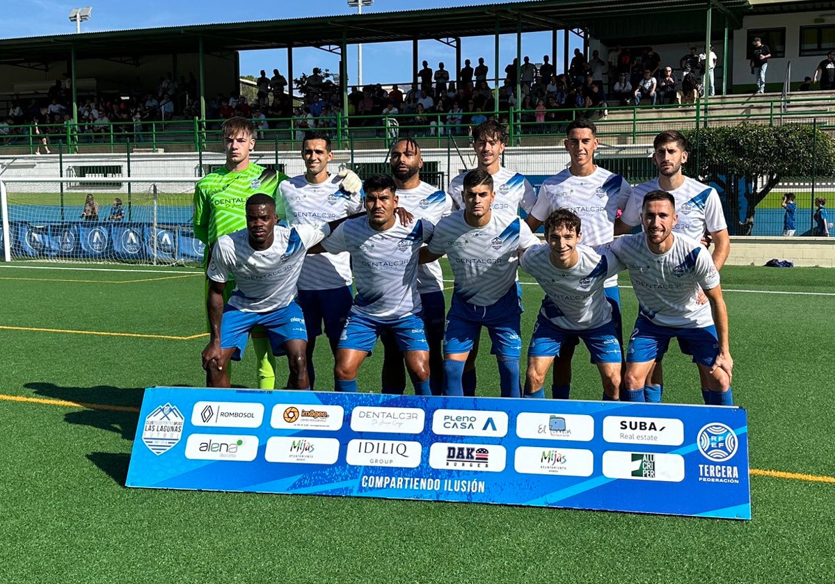 El once inicial del Mijas-Las Lagunas.