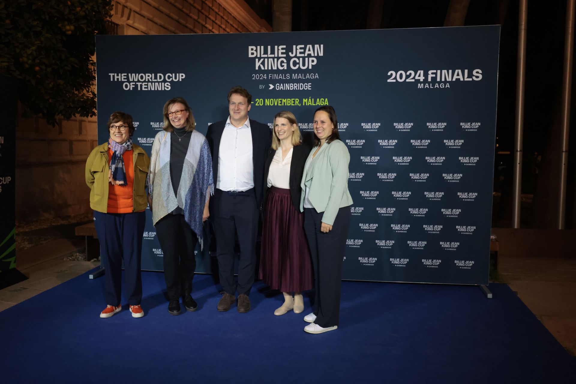 Los equipos de la Billie Jean King Cup de tenis se ponen de largo en el Museo de Málaga