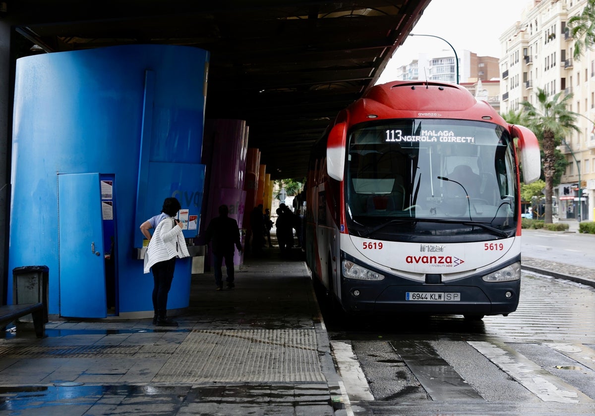 Vista de la estación de autobuses interurbanos en Muelle de Heredia en la capital.