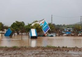 Bolsas de agua en Cártama.