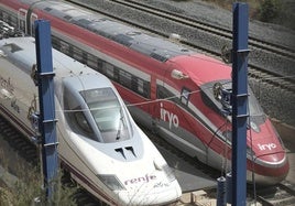 Imagen de archivo de trenes en Málaga.