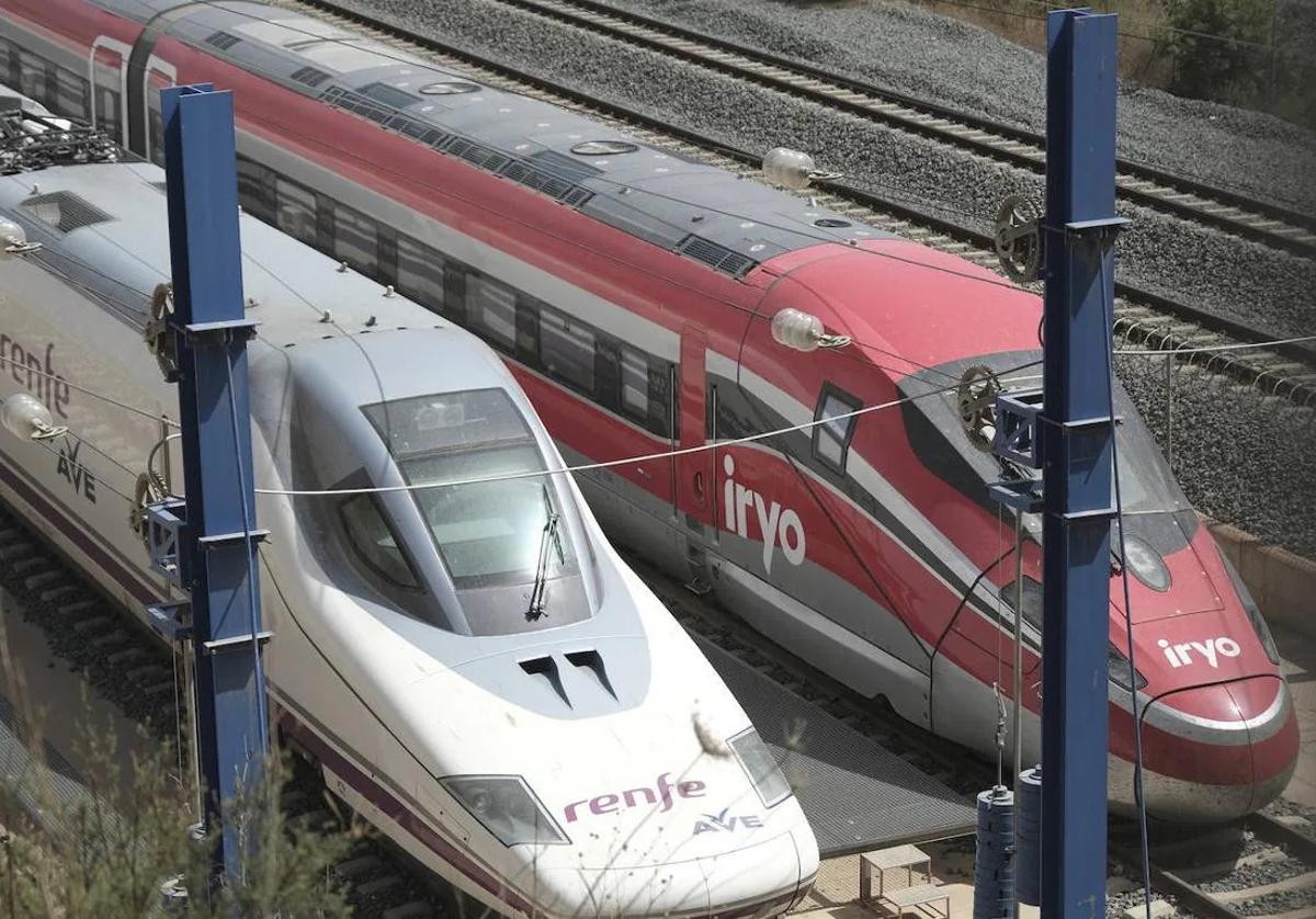 Imagen de archivo de trenes en Málaga.