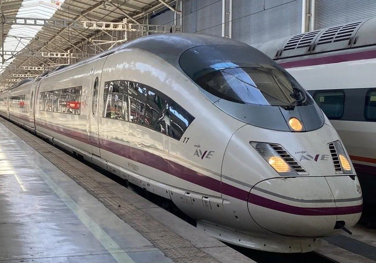 Imagen de archivo de un tren AVE en los andenes de la estación María Zambrano.