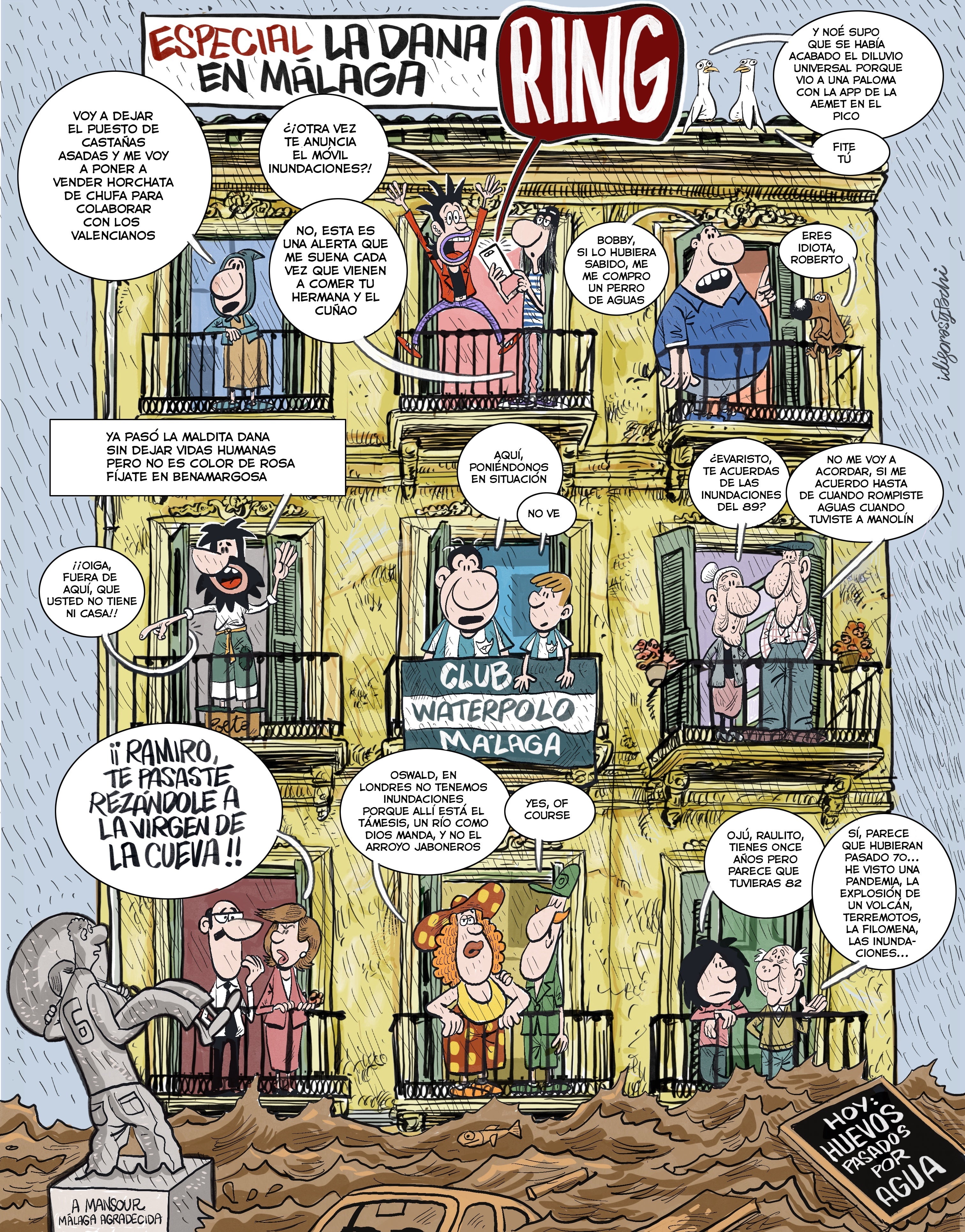 La plaza Noniná de Idígoras y Pachi: Especial DANA en Málaga