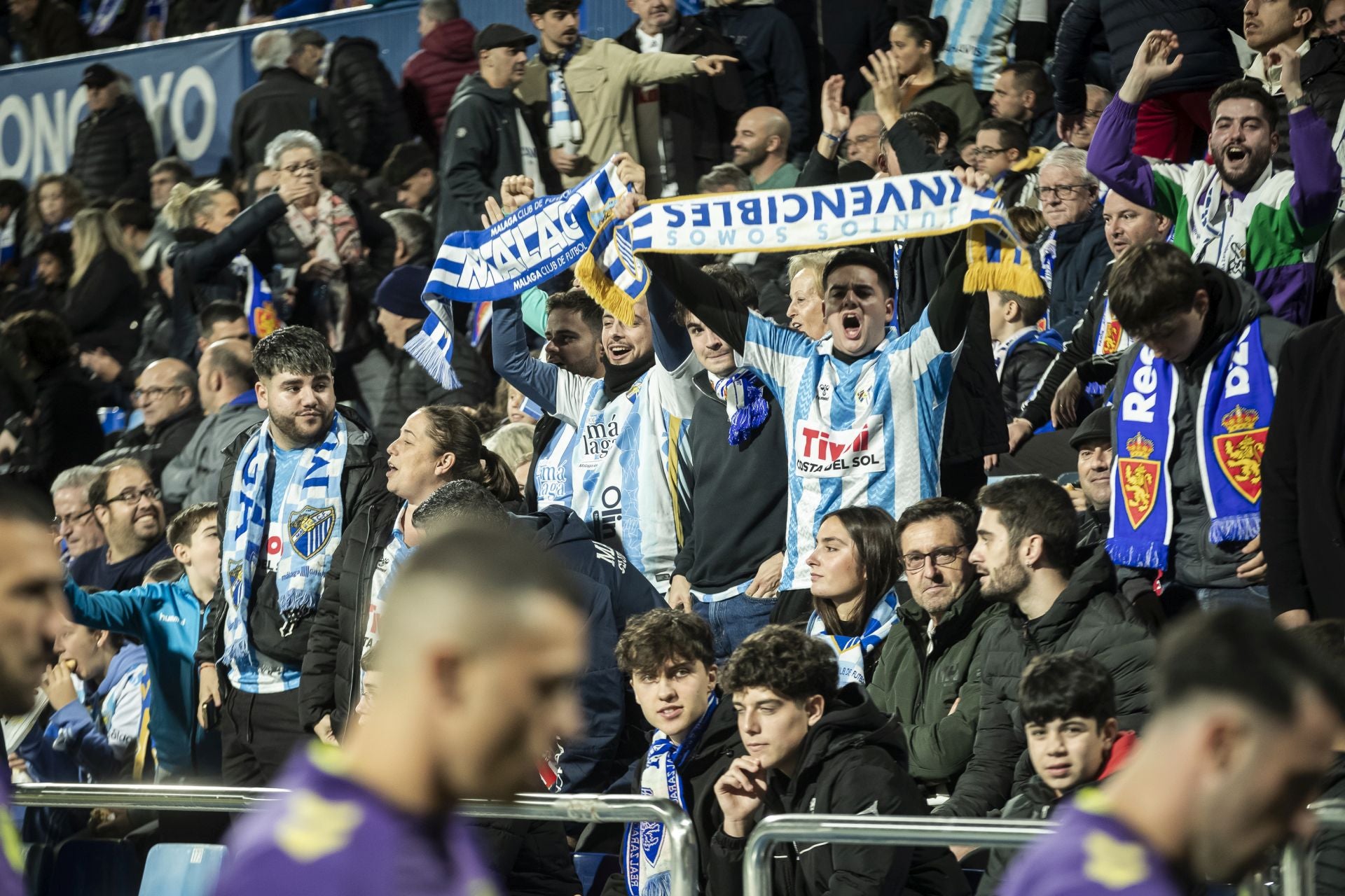 El Zaragoza-Málaga, en imágenes