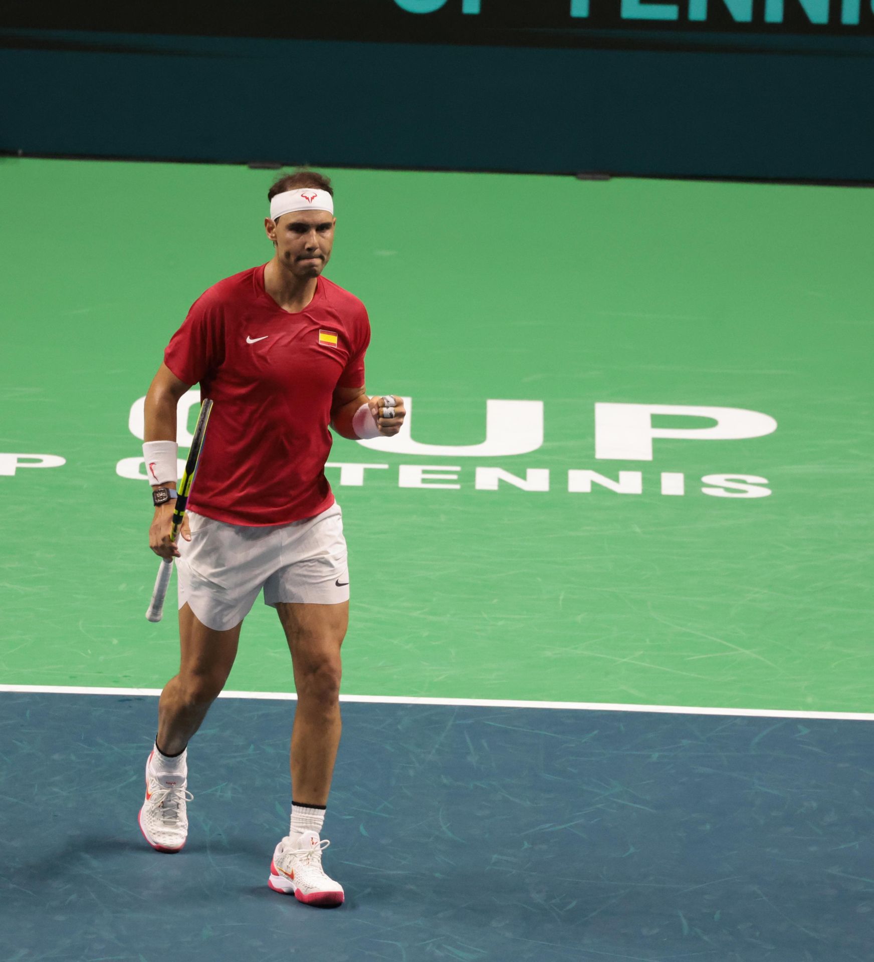 Nadal, en el primer partido de la competición