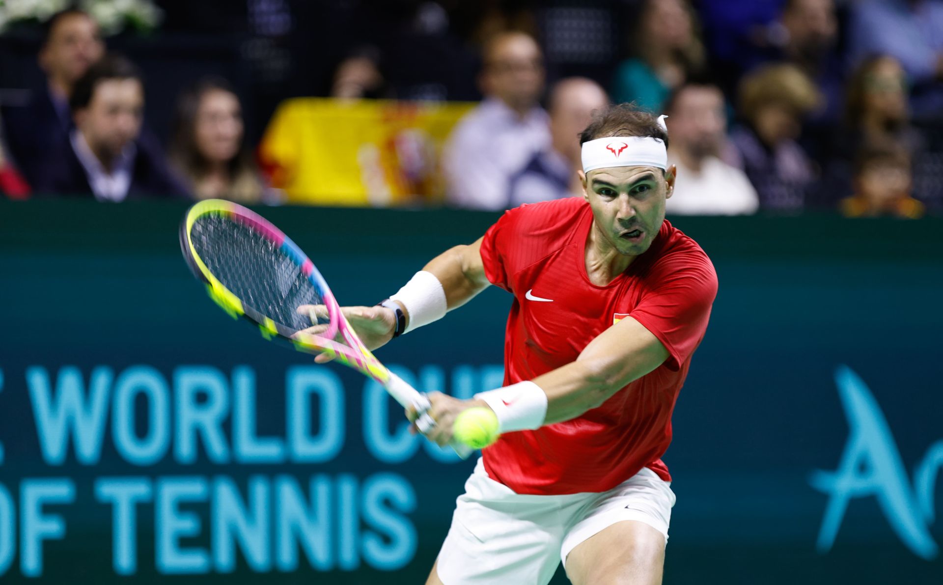 Nadal, en el primer partido de la competición