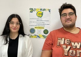 Ana Martín y Juan Antonio López, miembros de la junta de Malaka Ambiental.