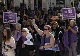 Manifestación contra la violencia machista el 25 de noviembre del año pasado.