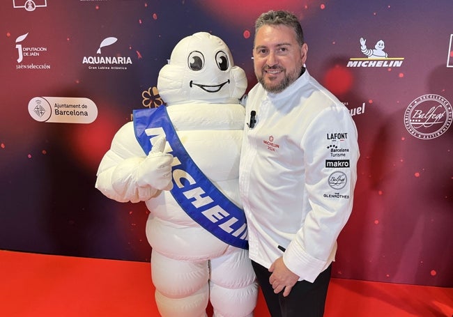 David Olivas, el pasado año, tras recibir la estrella Michelin para Back.