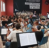 La Joven Orquesta Provincial de Málaga prepara un Carmina Burana con 180 músicos sobre el escenario