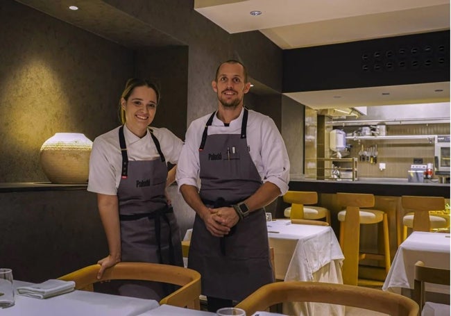 Cristina Cánovas y Diego Aguilar, en la nueva ubicación de Palodú en el Centro.