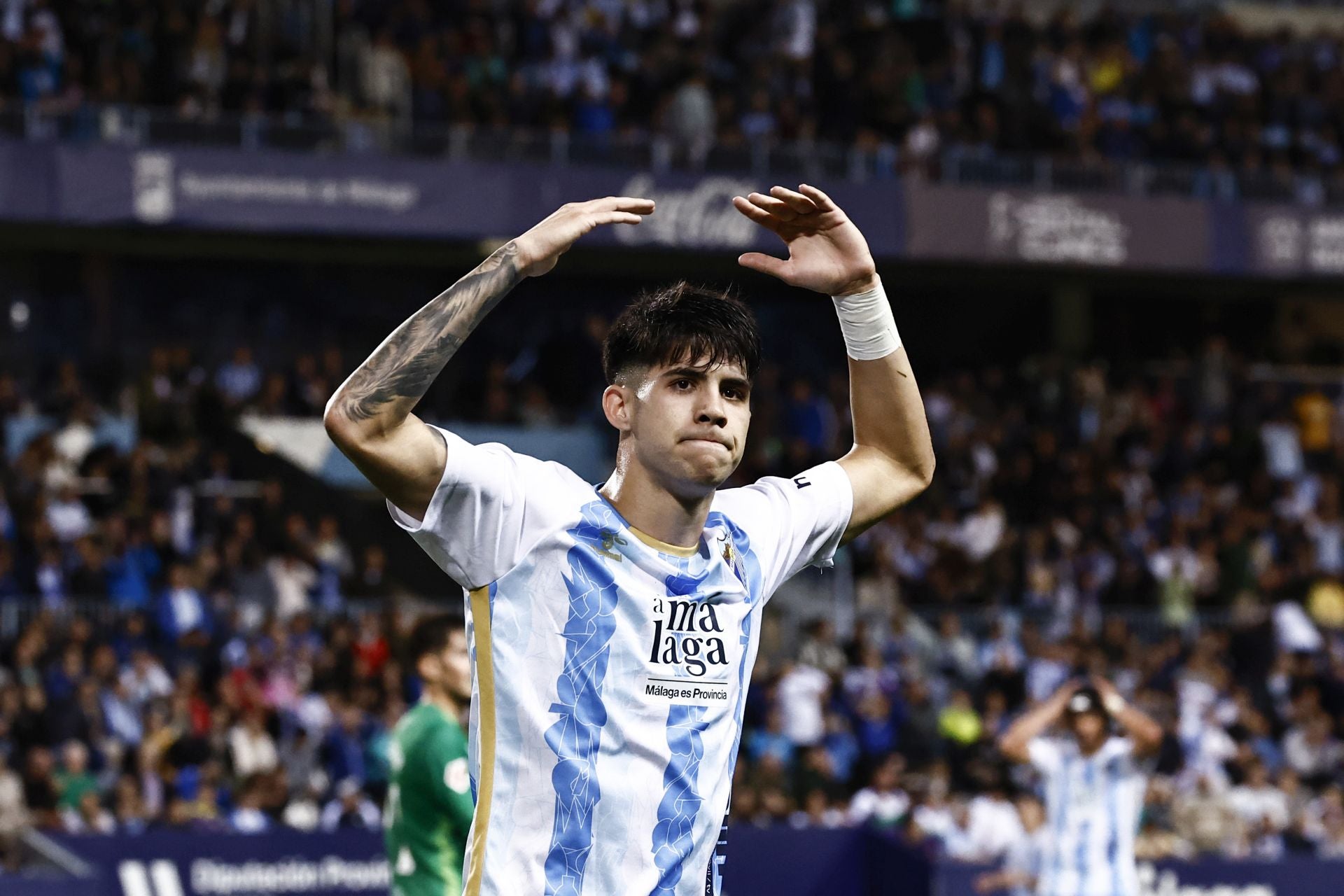 El Málaga - Racing, en imágenes