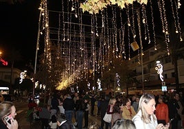 Iluminación en Mijas, en una imagen de archivo.