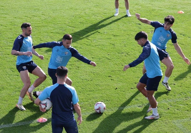 Víctor García, Luismi, Kevin y Gabilondo, en la sesión de este martes.