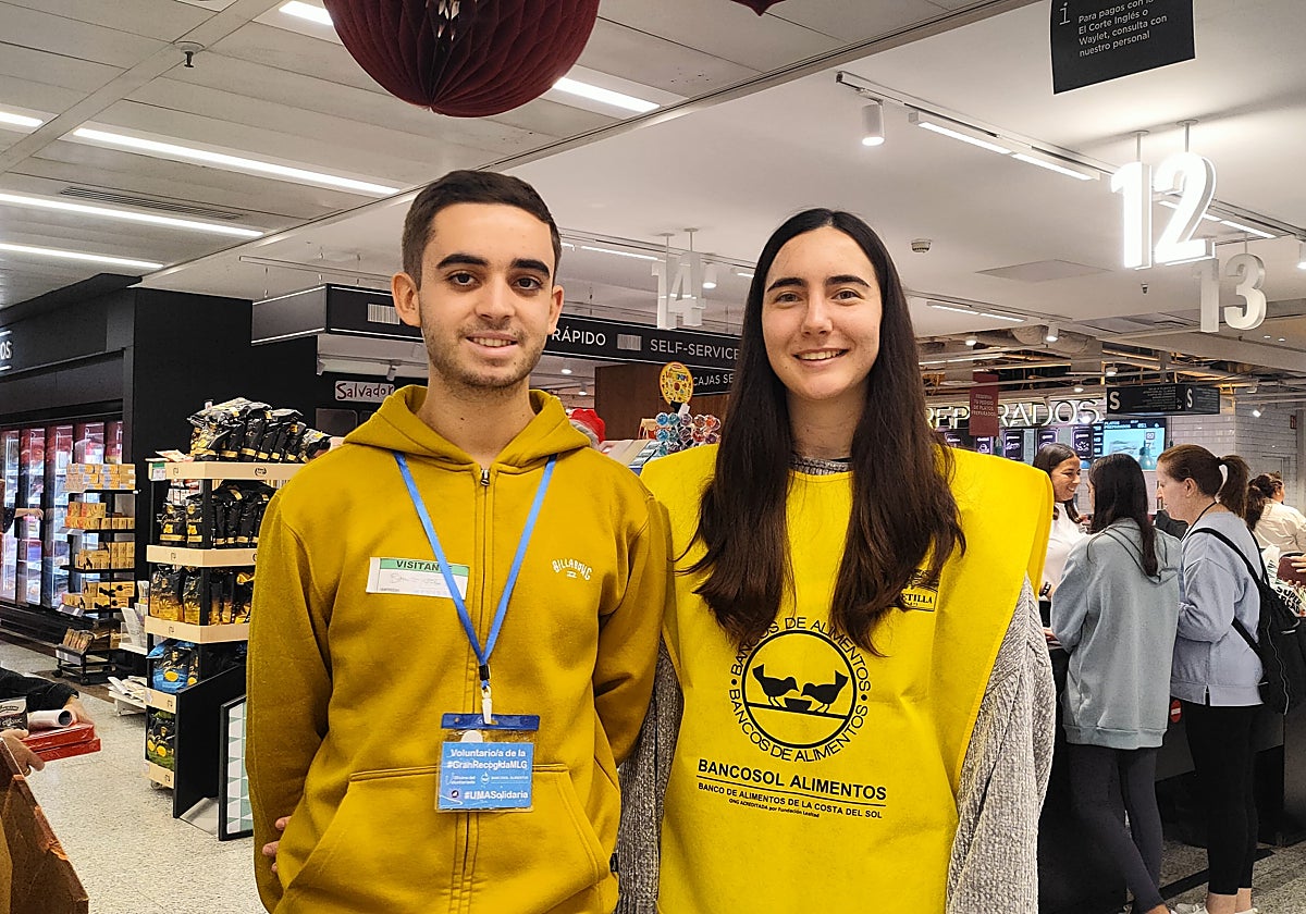 Alejandro Montiano e Inés Llamazares, voluntarios de la UMA.