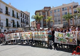 Protestas en la última concentración que se realizó.