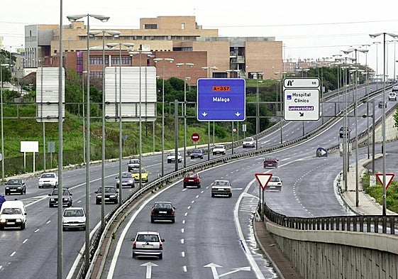Autovía del Guadalhorce, a su paso junto a la Universidad.