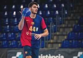 Juan Palomino, en un partido de esta temporada con el Barcelona.