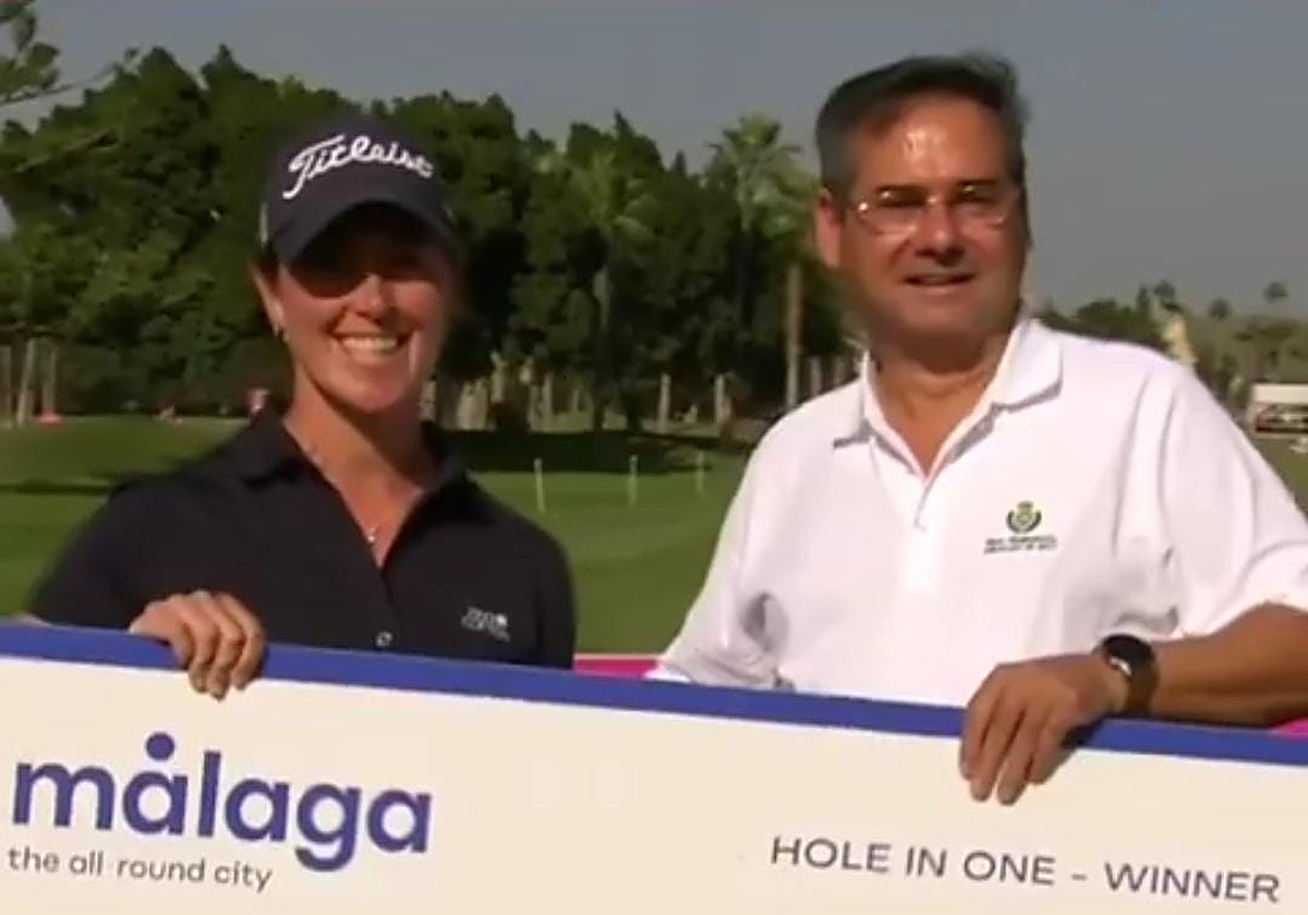 Nuria Iturrioz sorprende con un hoyo en uno en el Open de España