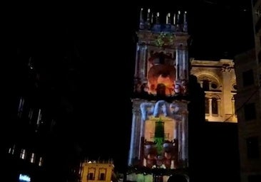 Málaga estrena este domingo su vídeo mapping navideño: así será el 'Manto de estrellas' sobre la catedral