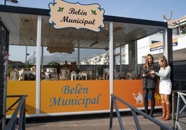 Belén municipal ya instalado en Pueblosol.