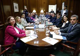 Un momento de la reunión de movilidad del pasado jueves.