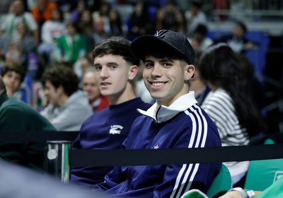 Antoñito Cordero, junto a Aarón Ochoa, el martes en el Martín Carpena con el Unicaja.