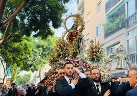 Procesión de la Virgen del Rosario Coronada, en una imagen de archivo.