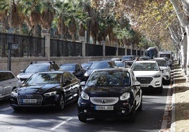 Los accesos al centro histórico, con tráfico muy denso a la hora de comer.