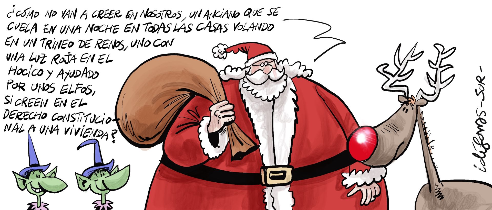 El mes de diciembre en las viñetas de Idígoras y Pachi