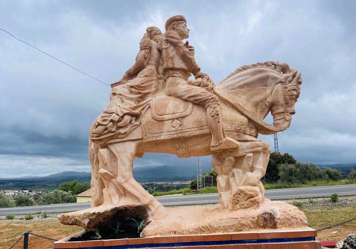 Ya se instaló un monumento junto a la carretera entre Ronda y Algeciras, al lado de Camping El Sur.