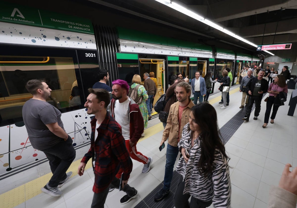 El metro de Málaga movió más de 13 millones de viajeros el año pasado.