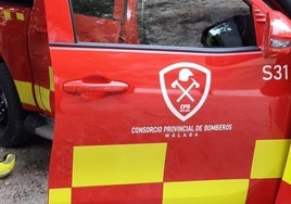 Camión del Consorcio Provincial de Bomberos de Málaga.