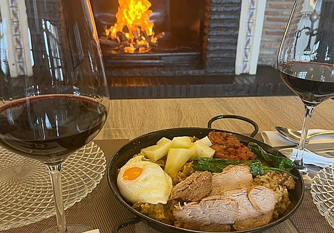 Migas junto a la chimenea en la mítica venta La Yedra.