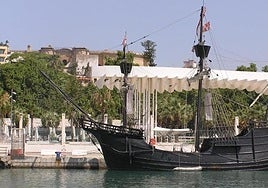 Llega a Málaga la Nao Victoria, réplica única del barco que protagonizó la primera vuelta al mundo