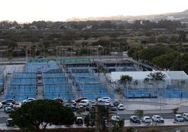 Actuales instalaciones del centro de raqueta, del que quedaban 10 años de concesión.